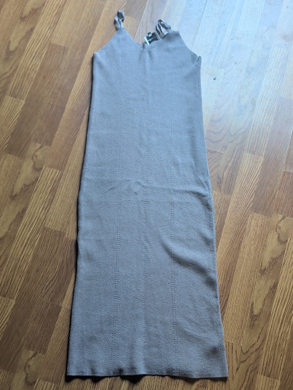 Taupe Maxi Slip Skirt